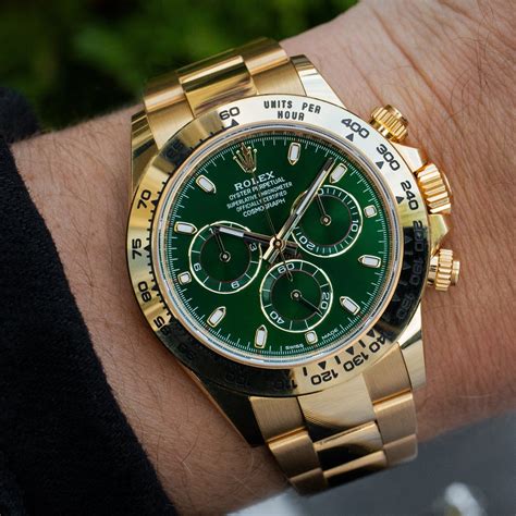 rolex daytona or fond vert prix|montre Rolex daytona.